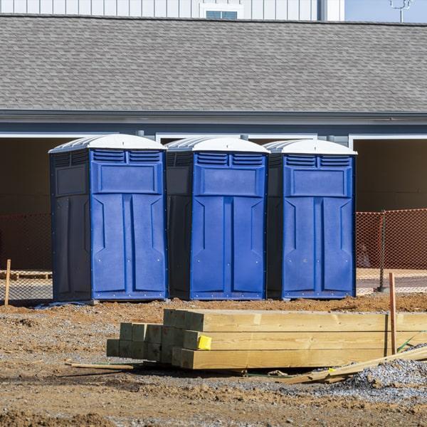Heavy-duty construction site porta potty in Greeneville, Tennessee