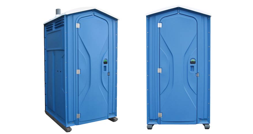 Long-term porta potty units on site in Greeneville, Tennessee